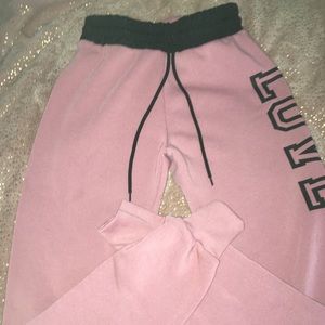 Pink Love jogger sweatpants